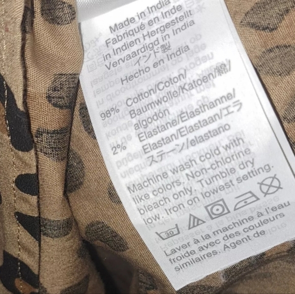 J. Crew XS Leopard Print Button Down Shirt Blouse Animal Print NWT B25#3 - Picture 5 of 9